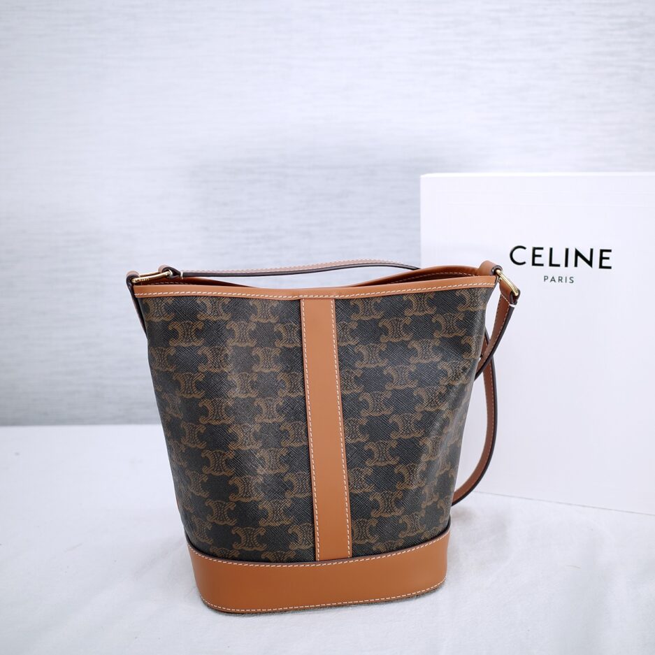 Celine Mini Tromphe Canvas Brown