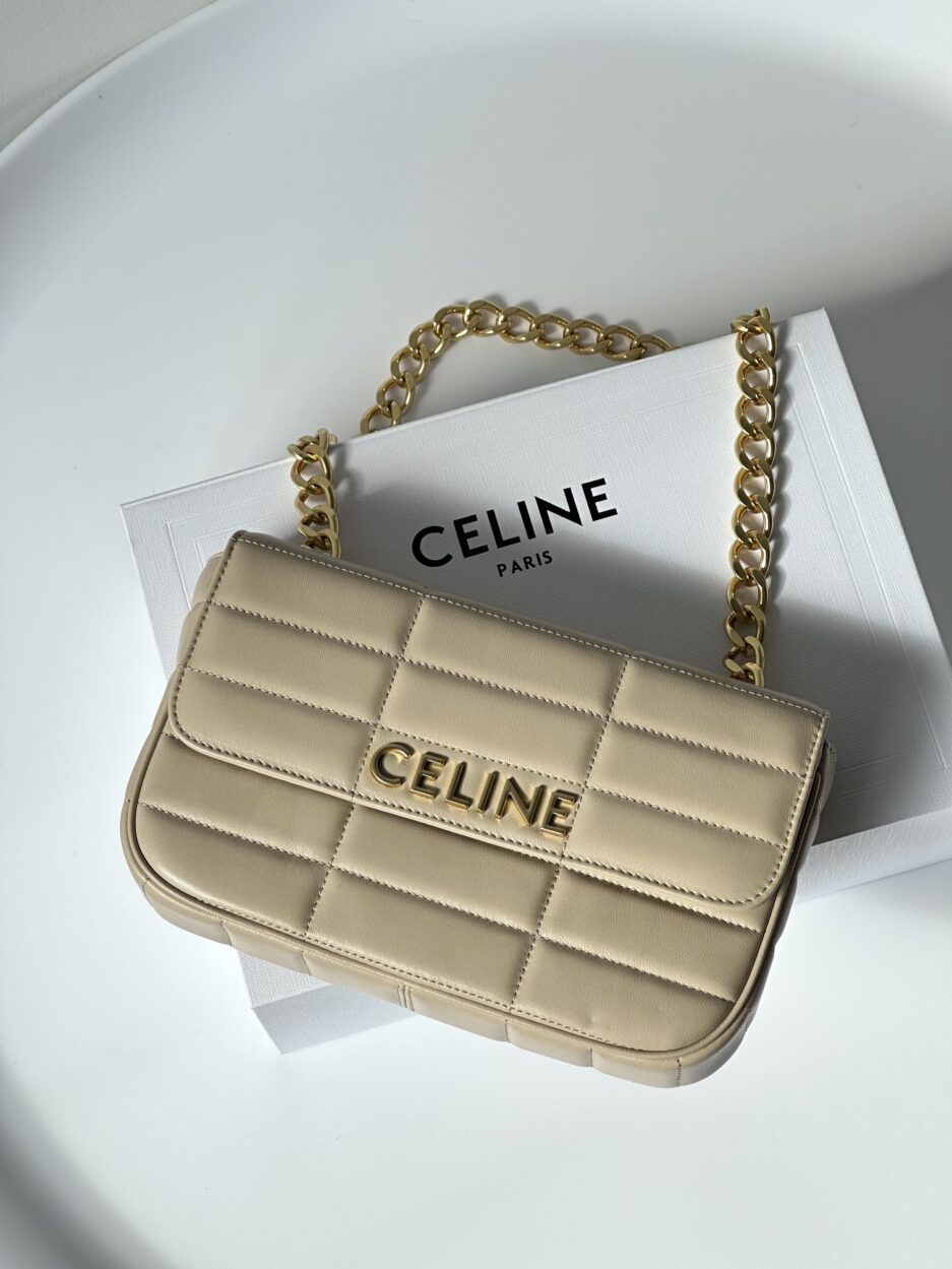 Celine Matelasse Monochrome Beige