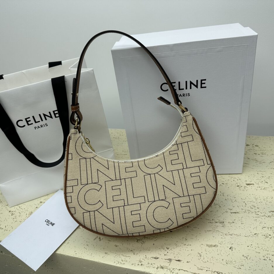 Celine Shoulder Denim Beige